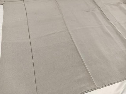 平和屋着物●上質な色無地 薄鈍色 正絹 逸品 AABC1737ph