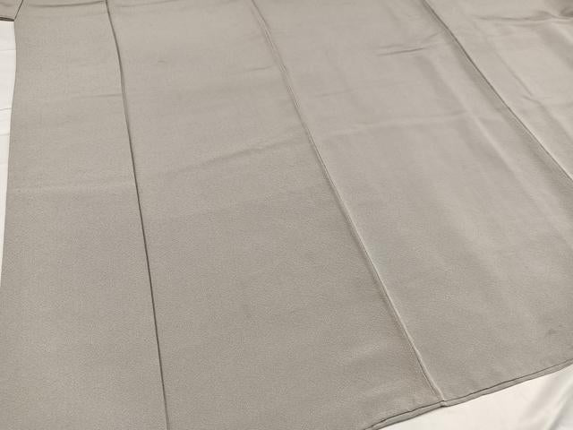 平和屋着物●上質な色無地 薄鈍色 正絹 逸品 AABC1737ph