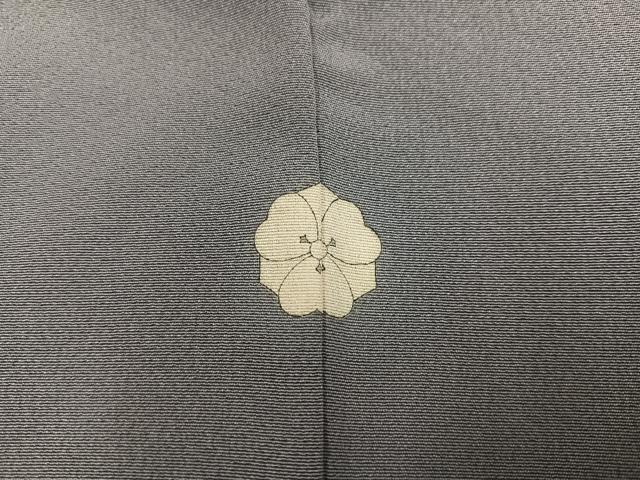 平和屋着物●上質な色無地 作家物 草木染 桔梗鼠色 正絹 逸品 AABC1740ph