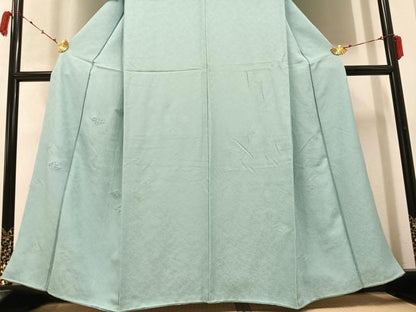 平和屋着物●無地絵羽訪問着 中国三大刺繍 汕頭刺繍 スワトウ刺繍 菱文 白藍色 正絹 逸品 AABC1749ph