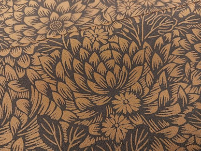 平和屋着物●上質な小紋 草花文 正絹 逸品 AABC1761ph