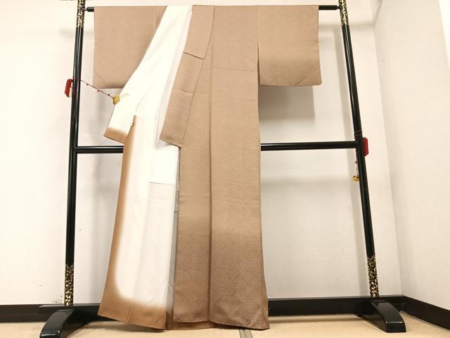 平和屋着物●訪問着　江戸小紋　吉祥文　暈し染め　正絹　逸品　AABC1769ph