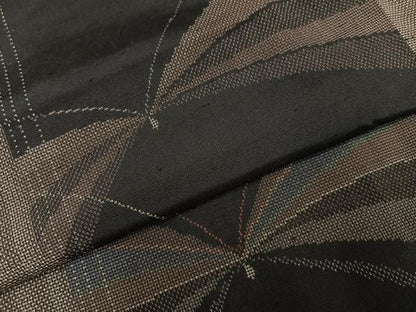 平和屋着物●上質な紬 舞蝶間道 正絹 逸品 未使用 AABC1780ph