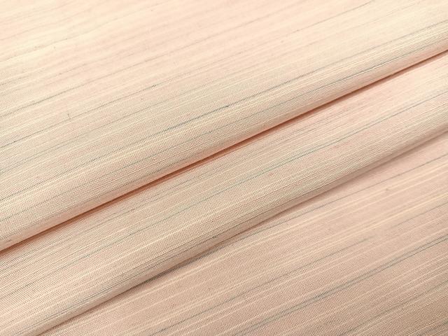 平和屋着物●紅花紬　米沢　霞文　正絹　逸品　未使用　AABC1783ph