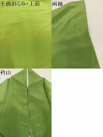 平和屋着物●豪華色留袖 友禅 草花文 正絹 逸品 AABC1785ph
