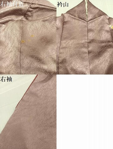 平和屋着物●訪問着　絞り　枝花文　金彩　正絹　逸品　AABC1789ph