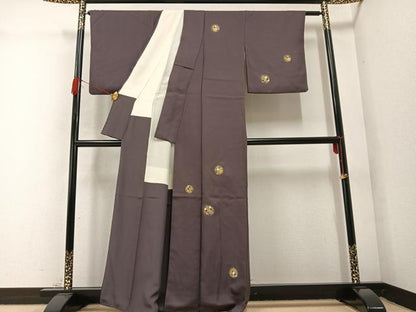 平和屋着物●訪問着 刺繍 丸文 金彩 正絹 逸品 AABC1790ph