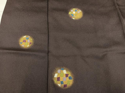 平和屋着物●訪問着 刺繍 丸文 金彩 正絹 逸品 AABC1790ph