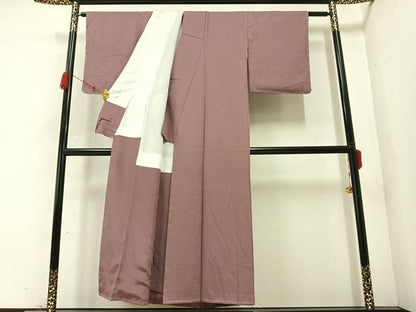 平和屋着物●上質な色無地 鴇浅葱色 正絹 逸品 未使用 AABC1792ph