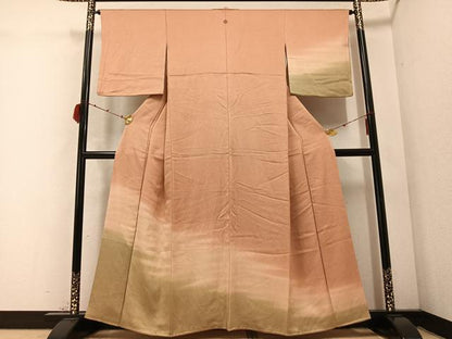 平和屋着物●訪問着　江戸小紋　霞文　正絹　逸品　AABC1799ph
