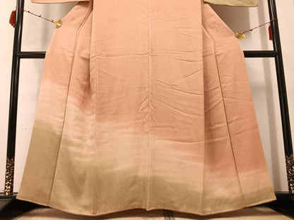 平和屋着物●訪問着　江戸小紋　霞文　正絹　逸品　AABC1799ph
