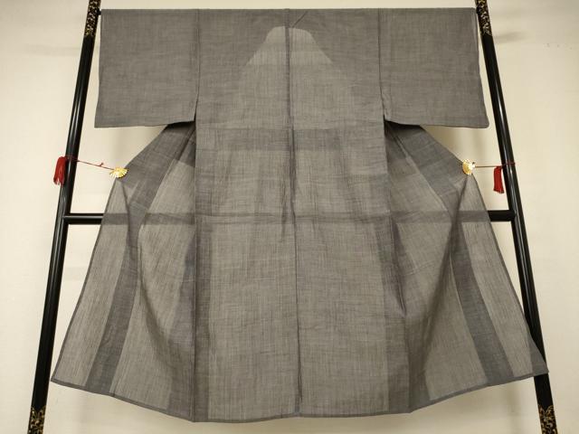 平和屋着物＊夏物 男性 本場小千谷ちぢみ 霞文 麻 逸品 AABC1801jd