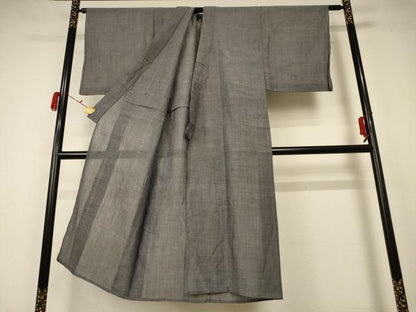 平和屋着物＊夏物 男性 本場小千谷ちぢみ 霞文 麻 逸品 AABC1801jd