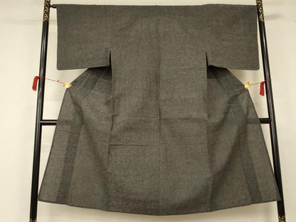 平和屋着物＊夏物 男性 紗紬 霞文 正絹 逸品 AABC1803jd