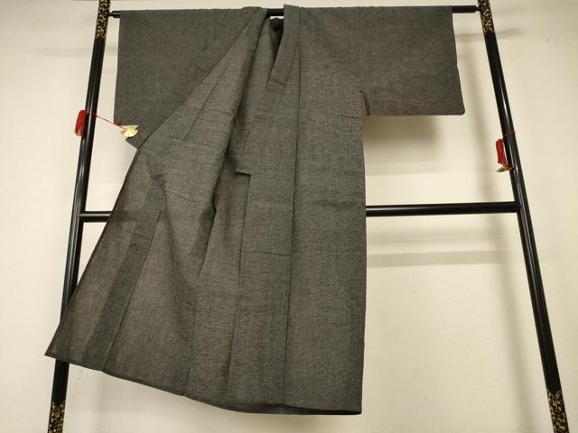 平和屋着物＊夏物 男性 紗紬 霞文 正絹 逸品 AABC1803jd