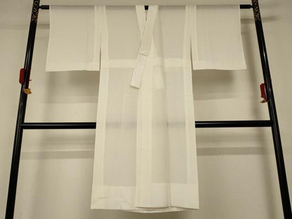 平和屋着物＊夏物　長襦袢　絽　鳥の子色　正絹　逸品　AABC1804jd