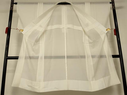平和屋着物＊夏物　長襦袢　絽　鳥の子色　正絹　逸品　AABC1804jd