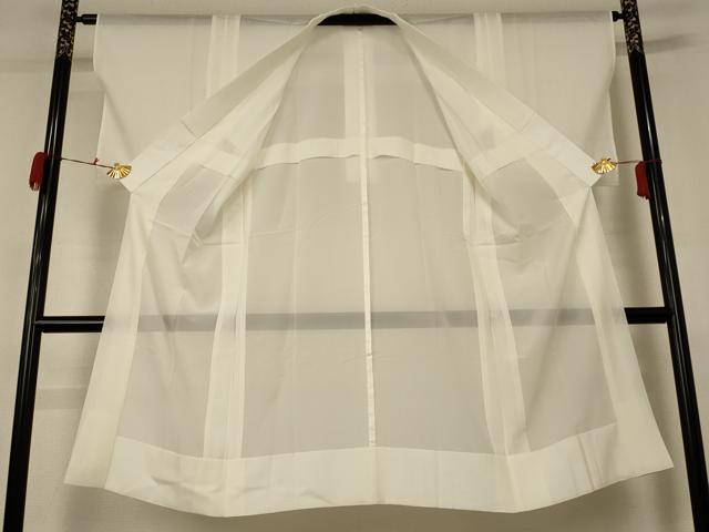平和屋着物＊夏物　長襦袢　絽　鳥の子色　正絹　逸品　AABC1804jd