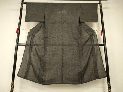 平和屋着物＊夏物 江戸小紋 絽 舞鳥文 正絹 逸品 AABC1806jd