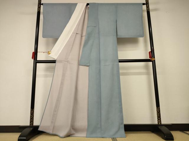 平和屋着物＊夏物 江戸小紋 絽 鮫小紋柄 正絹 逸品 AABC1808jd