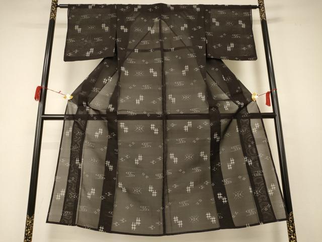 平和屋着物＊夏物 本場琉球絣 夏琉球 正絹 逸品 AABC1809jf