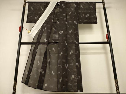 平和屋着物＊夏物 本場琉球絣 夏琉球 正絹 逸品 AABC1809jf