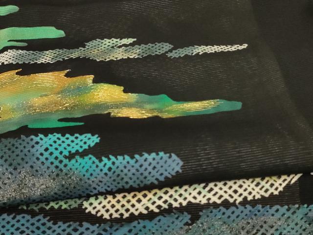 平和屋着物＊夏物 黒留袖 絽 霞文 正絹 逸品 未使用 AABC1813jd