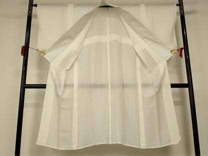 平和屋着物＊夏物 長襦袢 絽 鳥の子色 正絹 逸品 AABC1817jd