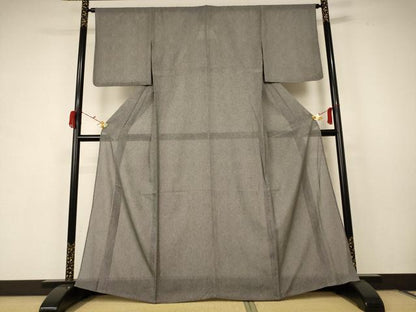 平和屋着物＊夏物 江戸小紋 絽 鮫小紋柄 正絹 逸品 AABC1819jd