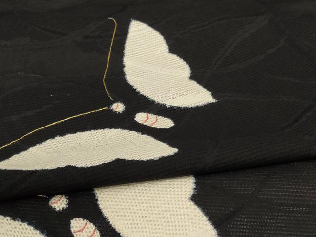 平和屋着物＊夏物 訪問着 絽 駒刺繍 舞蝶文 正絹 逸品 AABC1821jd