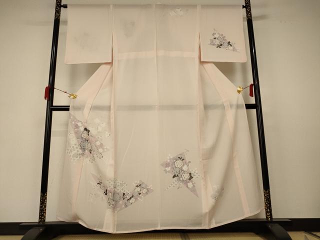 平和屋着物＊夏物 訪問着 絽 辻が花 正絹 逸品 AABC1825jd