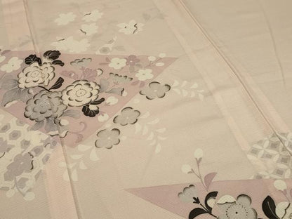 平和屋着物＊夏物 訪問着 絽 辻が花 正絹 逸品 AABC1825jd