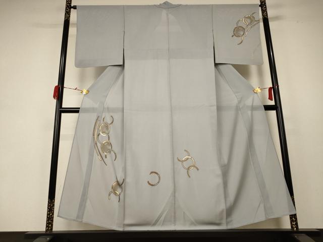 平和屋着物＊夏物 訪問着 絽 丸文 金彩 正絹 逸品 AABC1830jd