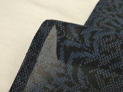 平和屋着物＊夏物 本場大島紬 夏大島 草葉間道 正絹 逸品 AABC1831jd
