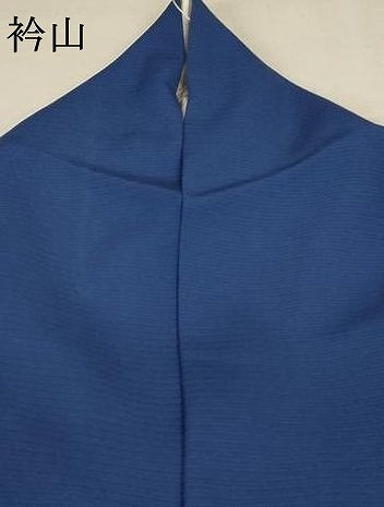 平和屋着物＊夏物 色無地 絽 青藍色 正絹 逸品 AABC1834jd