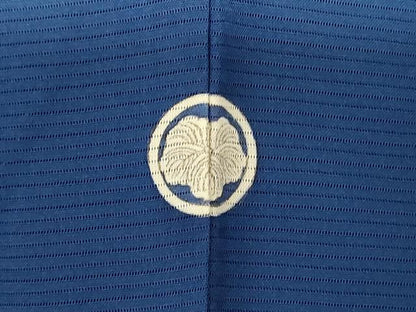 平和屋着物＊夏物 色無地 絽 青藍色 正絹 逸品 AABC1834jd