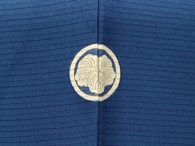 平和屋着物＊夏物 色無地 絽 青藍色 正絹 逸品 AABC1834jd