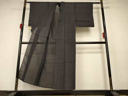 平和屋着物＊夏物 本場大島紬 夏大島 格子 正絹 逸品 AABC1836jd