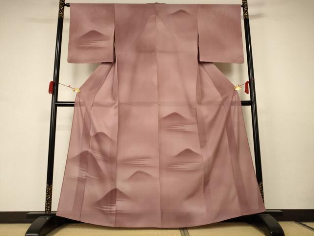 平和屋着物＊夏物 訪問着 絽 遠山文 暈し染め 正絹 逸品 未使用 AABC1839jd