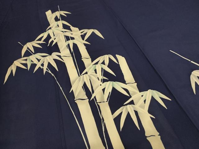 平和屋着物＊夏物 訪問着 絽 笹竹文 正絹 逸品 AABC1841jd