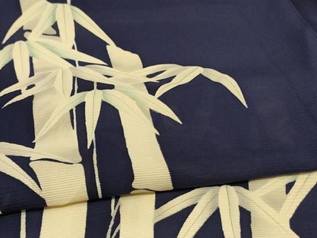平和屋着物＊夏物 訪問着 絽 笹竹文 正絹 逸品 AABC1841jd
