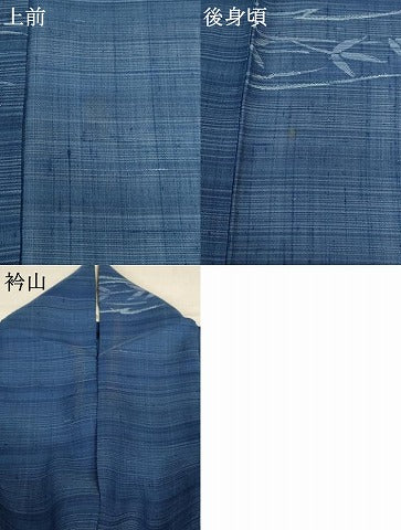 平和屋着物＊夏物 紗紬 枝葉文 正絹 逸品 AABC1842jd