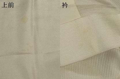 平和屋着物＊夏物 長襦袢 絽 生成り色 洗える着物 AABC1845jd