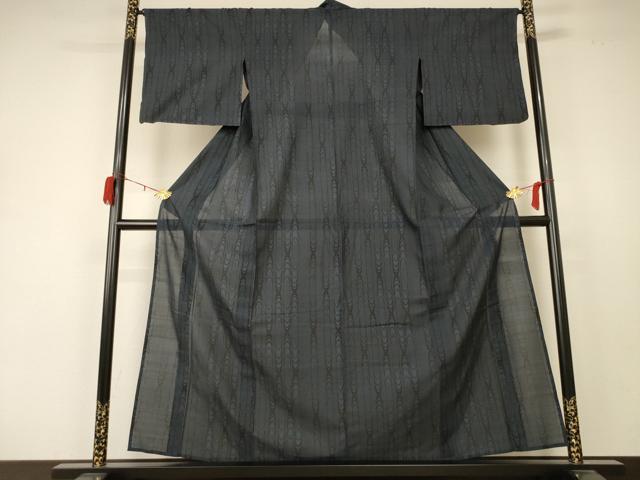 平和屋着物＊夏物 本場大島紬 夏大島 9マルキ 変わり縞 正絹 逸品 AABC1847jd