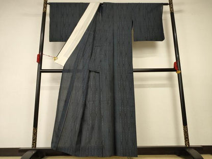 平和屋着物＊夏物 本場大島紬 夏大島 9マルキ 変わり縞 正絹 逸品 AABC1847jd