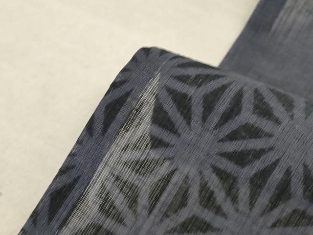 平和屋着物＊夏物 小紋 紗 草花文 洗える着物 AABC1854jd