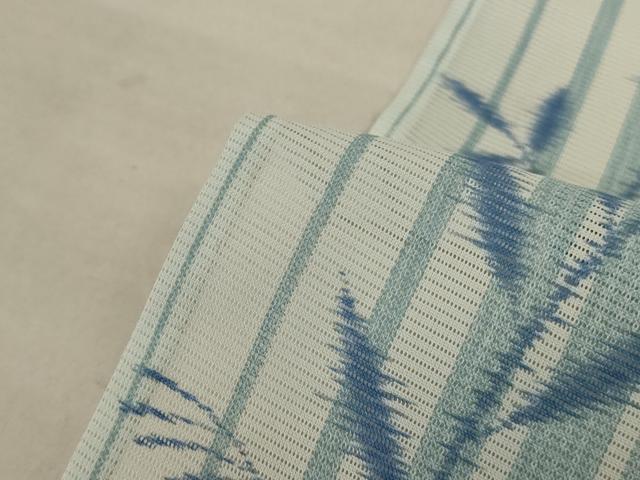 平和屋着物＊夏物 小紋 絽 草花間道 洗える着物 AABC1855jd