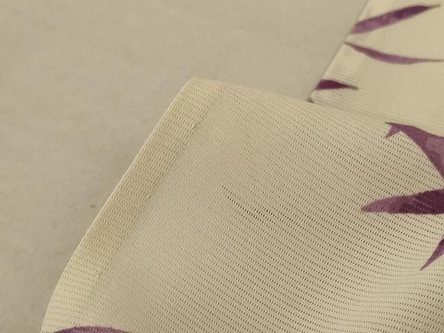 平和屋着物＊夏物 小紋 絽 枝葉文 正絹 逸品 AABC1856jd