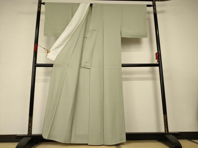 平和屋着物＊夏物 色無地 絽 若芽色 正絹 逸品 未使用 AABC1858jd
