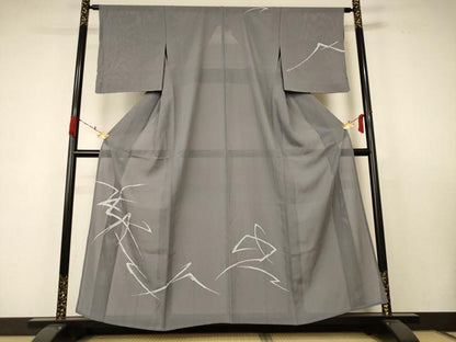 平和屋着物＊夏物 訪問着 絽 幾何学文様 正絹 逸品 AABC1860jd